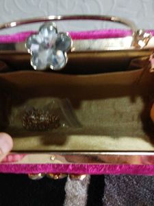 Pink Embellished Clutch