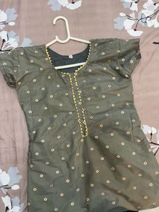 Olive grey Kurta