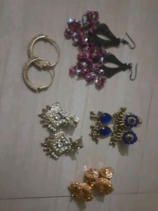 Beautiful Set Of 5 Earrings