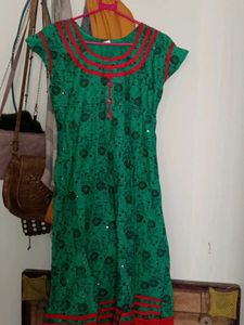 Green Long Frock