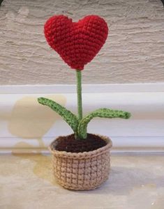 Crochet Heart Plant ☘️