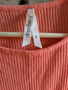 dressberry sweater dress with cold shoulder cut