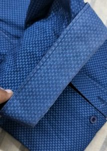 Men&#39;s Blue Patterned Shirt