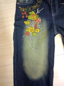 Embroidered Flare Jeans