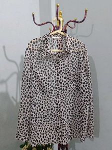 Black And White Chiffon Top