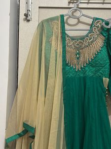 Emerald Green Anarkali Suit