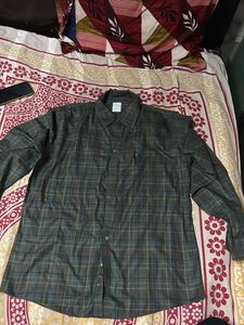 Green Checks Shirt XL Size