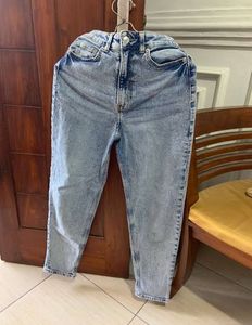 High-Waisted Light Wash Jeans