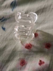 Clear Flower Hair Clip