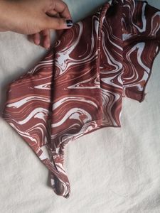 Brown And White Inner Come Top For Women