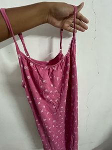 Pink Floral mini dress