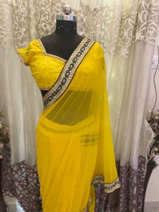 Elegant Yellow Saree