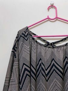 Striped Stylish Zigzag Top (Freesize)