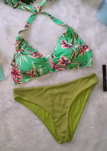 Tropical Green Shaded Bikini Set 👙