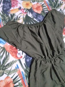 Olive Green Romper
