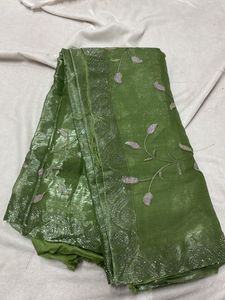 Party Green Saree💚