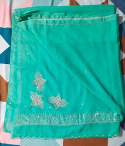 Women&#39;s Beautiful Seagreen Saree 💙