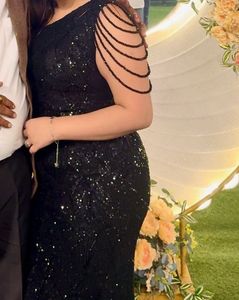 Elegant Black Sequin Gown