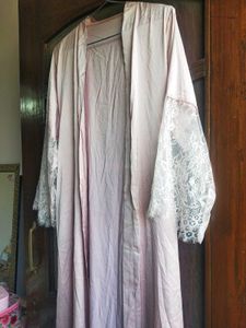 Satin Robe/Coverup by URBANIC with Lace