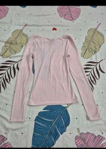 H&amp;m Pink Long Sleeve Top