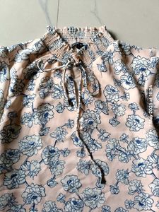 Chemistry - cream coloured printed A-line dress