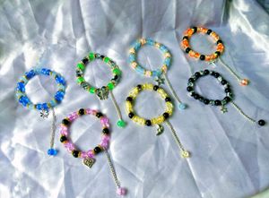 Beaded Charm Bracelets (Set of 7)