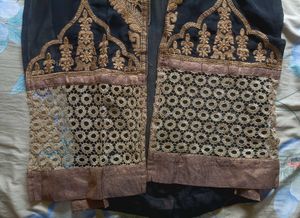 Embroidered Black Sheer Jacket