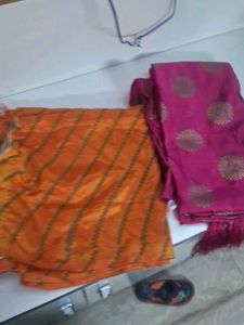 Pink & Gold Design Fabric 2