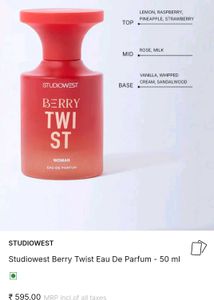 StudioWest Berry Twist Perfume  🍓 ✨️