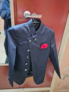 Stylish Navy Blue 2 piece set blazer and pant fo