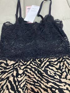 HunkemollerVera Jersey Lace Slip Dress