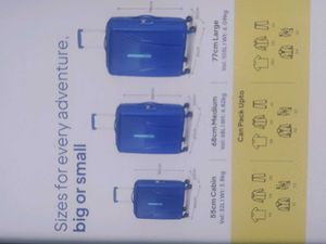 American Tourister Blue Hardside Suitcase