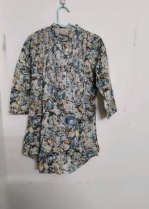 Zola Blue Multicolored Tunic
