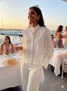 💎ZARA Diamond Dandy! ✨Ruffled Collar Blouse