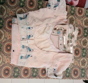Party Wear Lehnga Light Pink