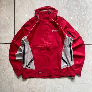 Columbia Titanium Red/Gray Hardshell Ski Jacket