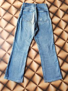 Blue Denim Flared Jeans