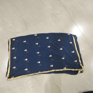 Navy Blue Embroidered Salwar Kameez