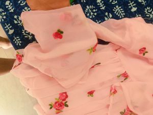 Pink Floral Mini Dress