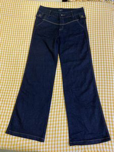 Chanel Vintage Wide Leg Denim Jeans Waist 30-32