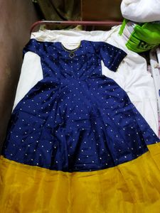 Printed Gown Fit And Flare Dress