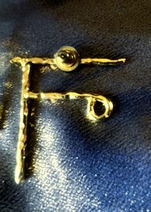 Brass &#39;N&#39; Initial Earrings