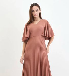 Pleated Maxi Dress