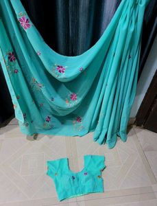 2 Set Trading Quantity Sarees &amp; Blouse