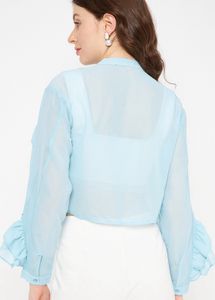 Ruffle Crop Shirt