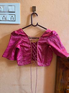 Pink Dotted Blouse