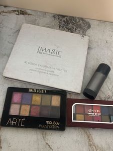 foundation and eye shadow