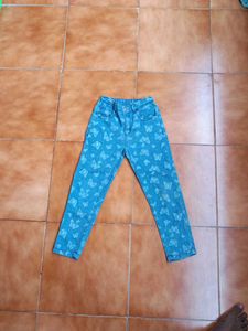 Butterfly Print Denim Jeans
