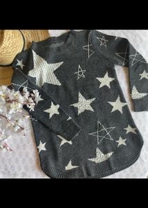 Grey Starry Nights Sweater