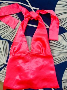 Geet Pastel Pink Halter Neck Top